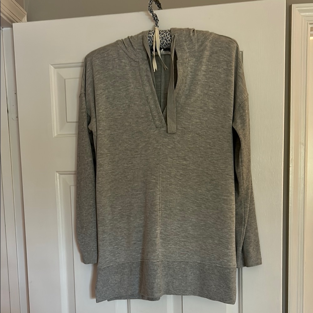 Workshop Republic Clothing Heather Gray Top With Hood